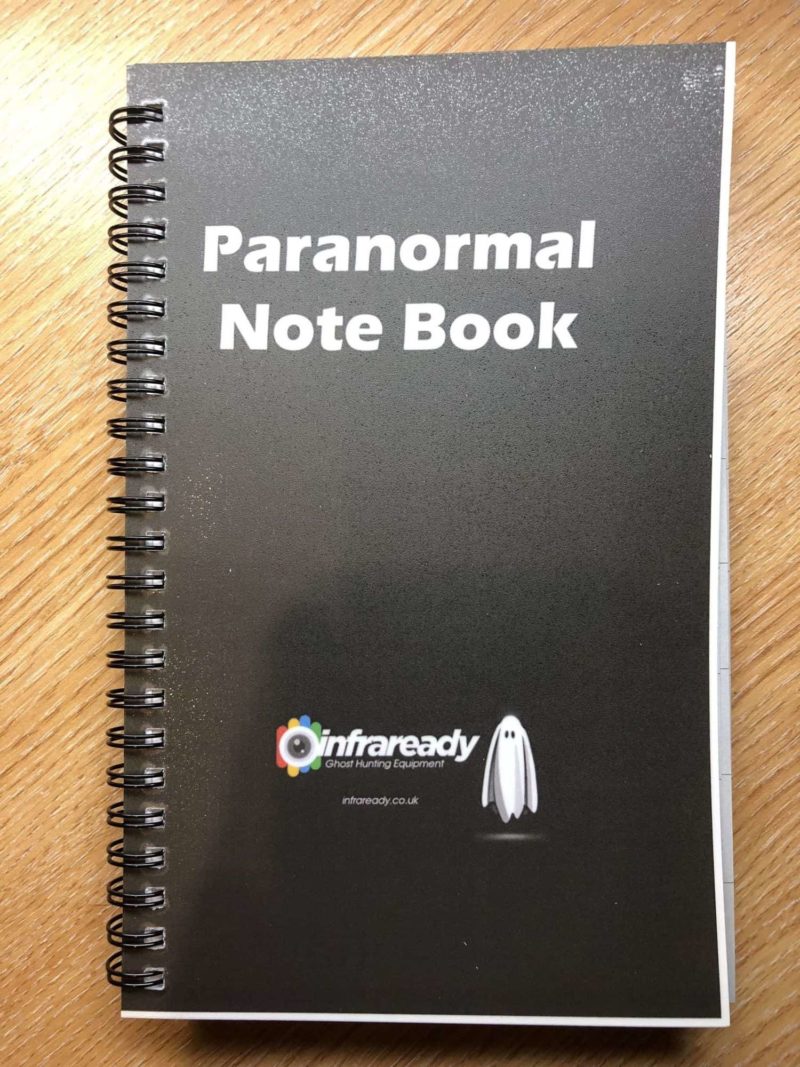 paranormal ghost hunting journal notebook notepad