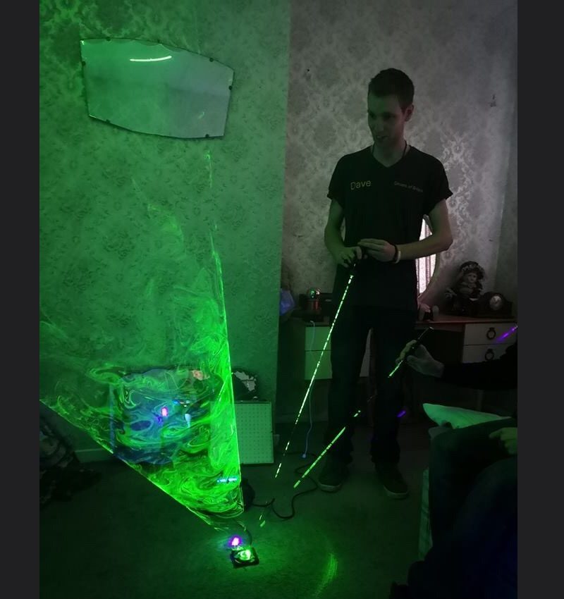 Laser Tunnel Ghost Hunting