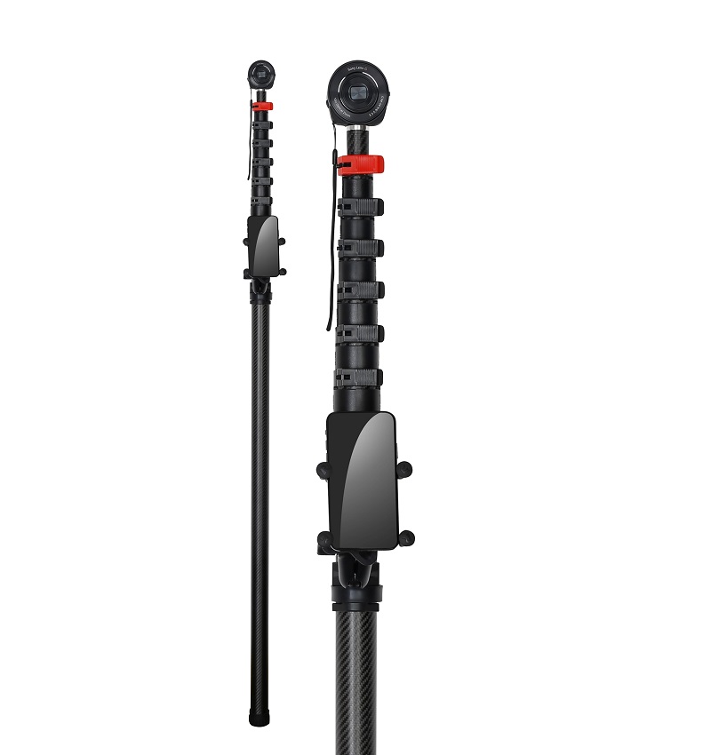 10M Telescopic Camera Pole for Roof Survey and Aerial Photography
