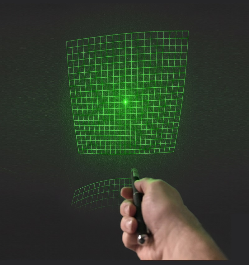 green laser square grid